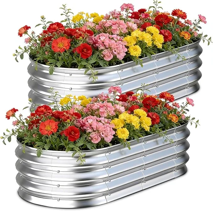 Galvanized Raised Garden Bed Outdoor