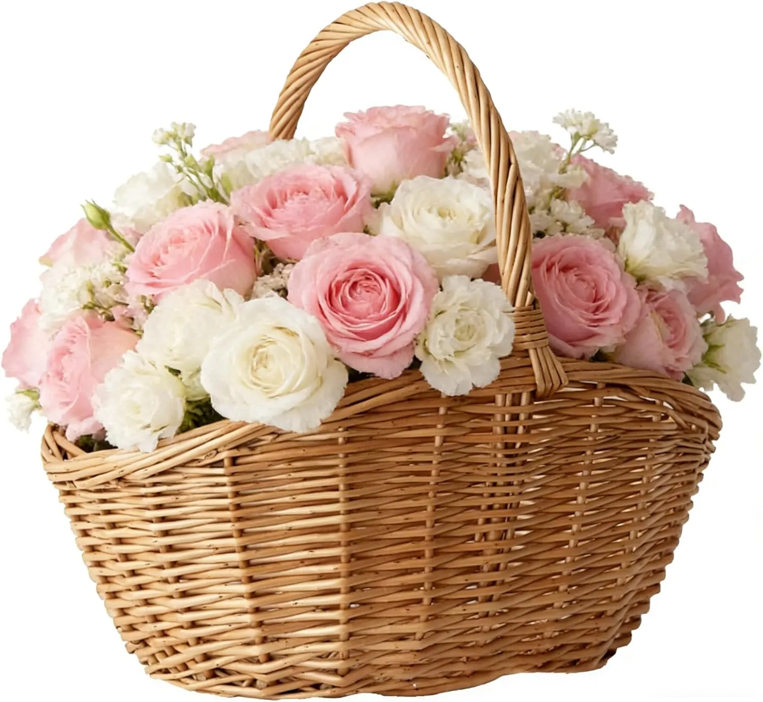 Rattan Wicker Woven Basket with Handle